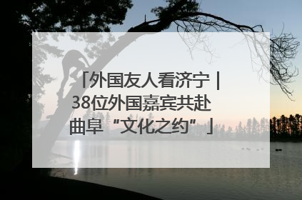 外国友人看济宁｜38位外国嘉宾共赴曲阜“文化之约”
