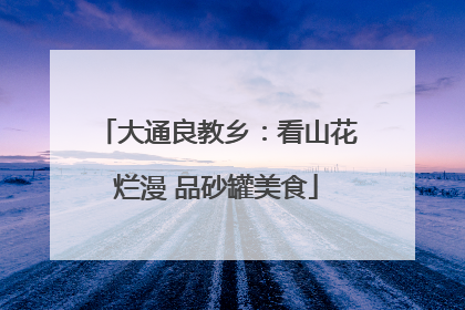 大通良教乡：看山花烂漫 品砂罐美食