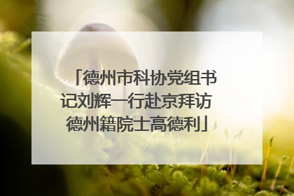 德州市科协党组书记刘辉一行赴京拜访德州籍院士高德利