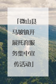 微山县马坡镇开展托育服务集中宣传活动
