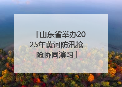 山东省举办2025年黄河防汛抢险协同演习