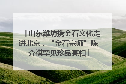 山东潍坊携金石文化走进北京，“金石宗师”陈介祺罕见珍品亮相