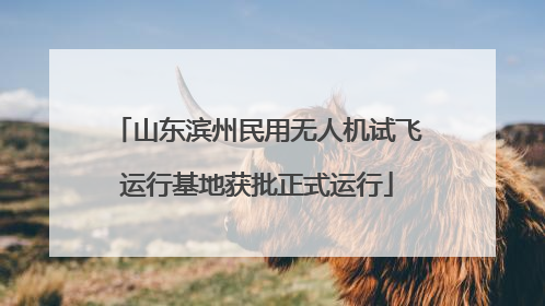 山东滨州民用无人机试飞运行基地获批正式运行