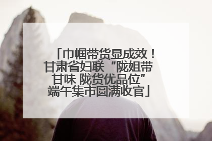 巾帼带货显成效！甘肃省妇联“陇姐带甘味 陇货优品位”端午集市圆满收官