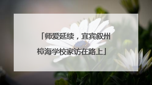 师爱延续，宜宾叙州樟海学校家访在路上