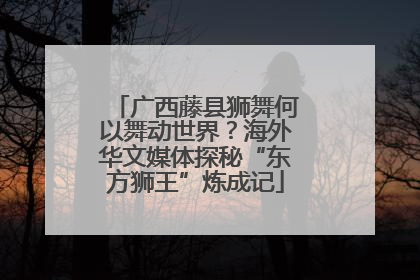 广西藤县狮舞何以舞动世界？海外华文媒体探秘“东方狮王”炼成记