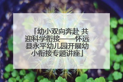 幼小双向奔赴 共迎科学衔接——怀远县永平幼儿园开展幼小衔接专题讲座