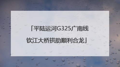 平陆运河G325广南线钦江大桥拱肋顺利合龙
