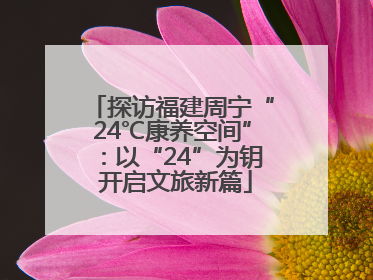 探访福建周宁“24℃康养空间”：以“24”为钥 开启文旅新篇