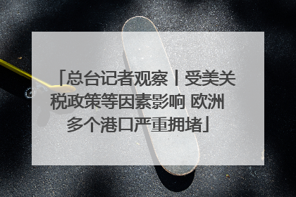 总台记者观察丨受美关税政策等因素影响 欧洲多个港口严重拥堵