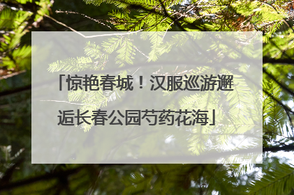 惊艳春城！汉服巡游邂逅长春公园芍药花海