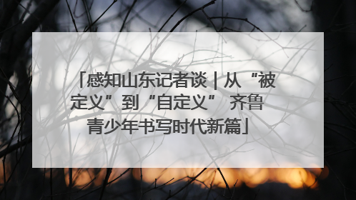感知山东记者谈｜从“被定义”到“自定义” 齐鲁青少年书写时代新篇