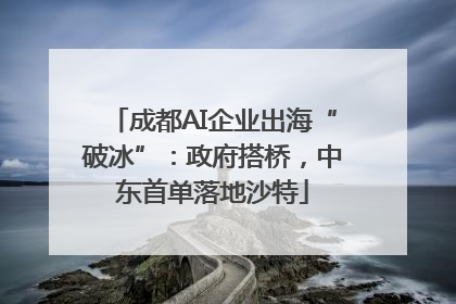 成都AI企业出海“破冰”：政府搭桥，中东首单落地沙特