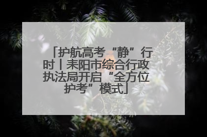 护航高考“静”行时丨耒阳市综合行政执法局开启“全方位护考”模式