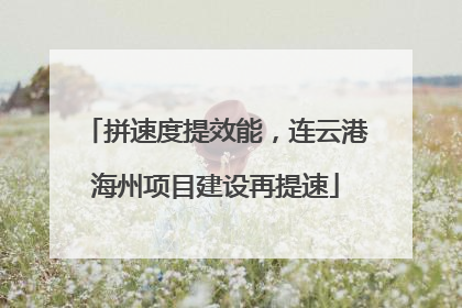 拼速度提效能，连云港海州项目建设再提速