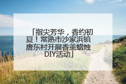 指尖芳华，香约初夏！常熟市沙家浜镇唐东村开展香薰蜡烛DIY活动