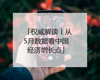 权威解读丨从5月数据看中国经济增长点