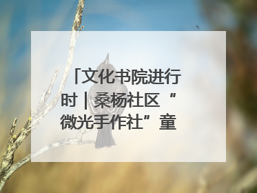 文化书院进行时｜桑杨社区“微光手作社”童心绘夏韵