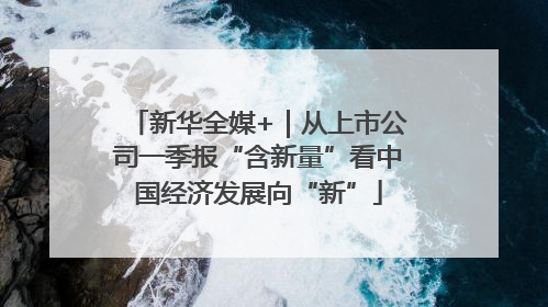 新华全媒+｜从上市公司一季报“含新量”看中国经济发展向“新”