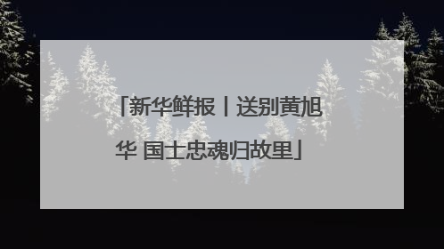 新华鲜报丨送别黄旭华 国士忠魂归故里