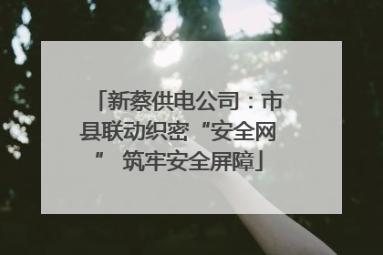 新蔡供电公司：市县联动织密“安全网” 筑牢安全屏障