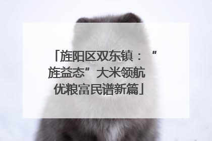 旌阳区双东镇：“旌益态”大米领航 优粮富民谱新篇
