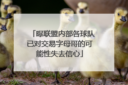 曝联盟内部各球队已对交易字母哥的可能性失去信心
