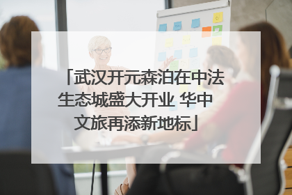 武汉开元森泊在中法生态城盛大开业 华中文旅再添新地标