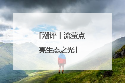 潮评丨流萤点亮生态之光