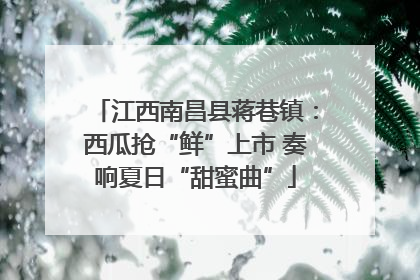 江西南昌县蒋巷镇：西瓜抢“鲜”上市 奏响夏日“甜蜜曲”