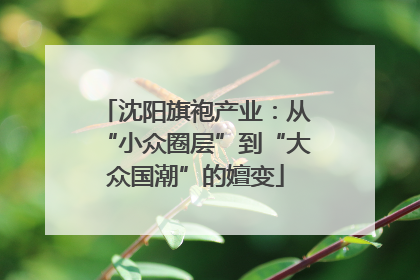 沈阳旗袍产业：从“小众圈层”到“大众国潮”的嬗变