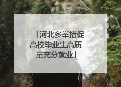 河北多举措促高校毕业生高质量充分就业