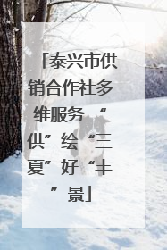 泰兴市供销合作社多维服务 “供”绘“三夏”好“丰”景