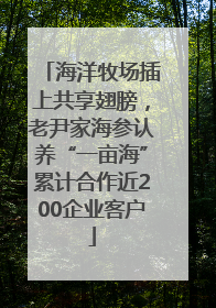海洋牧场插上共享翅膀，老尹家海参认养“一亩海”累计合作近200企业客户