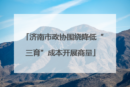 济南市政协围绕降低“三育”成本开展商量