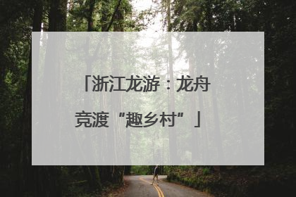 浙江龙游：龙舟竞渡“趣乡村”