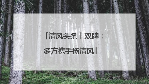 清风头条丨双牌：多方携手扬清风
