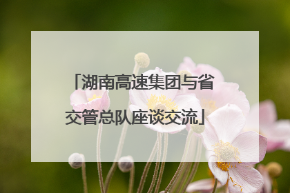 湖南高速集团与省交管总队座谈交流