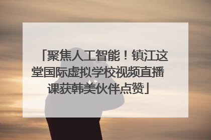 聚焦人工智能！镇江这堂国际虚拟学校视频直播课获韩美伙伴点赞