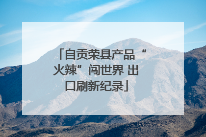 自贡荣县产品“火辣”闯世界 出口刷新纪录