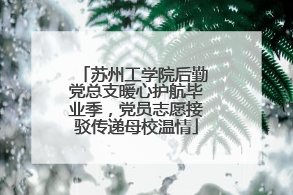 苏州工学院后勤党总支暖心护航毕业季，党员志愿接驳传递母校温情