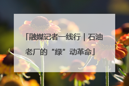 融媒记者一线行｜石油老厂的“绿”动革命