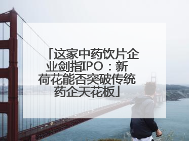 这家中药饮片企业剑指IPO：新荷花能否突破传统药企天花板