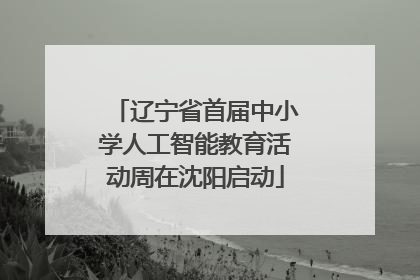 辽宁省首届中小学人工智能教育活动周在沈阳启动