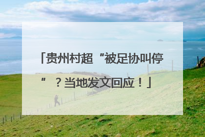 贵州村超“被足协叫停”？当地发文回应！