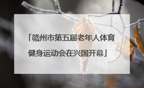 赣州市第五届老年人体育健身运动会在兴国开幕