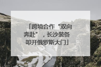 跨境合作“双向奔赴”，长沙装备叩开俄罗斯大门