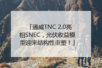 通威TNC 2.0亮相SNEC，光伏收益模型迎来结构性重塑！