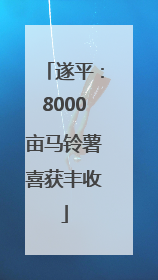 遂平：8000亩马铃薯喜获丰收