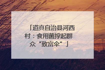 道真自治县河西村：食用菌撑起群众“致富伞”